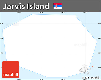 Gray Simple Map of Jarvis Island