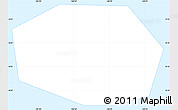 Gray Simple Map of Jarvis Island, single color outside