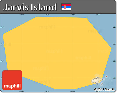 Savanna Style Simple Map of Jarvis Island