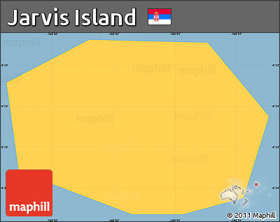 Savanna Style Simple Map of Jarvis Island