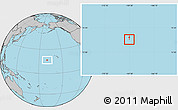 Blank Location Map of Johnston Atoll, gray outside
