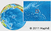 Blank Location Map of Johnston Atoll, physical outside