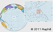 Blank Location Map of Johnston Atoll, political outside