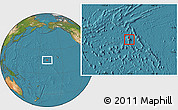 Blank Location Map of Johnston Atoll, satellite outside