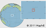 Blank Location Map of Johnston Atoll, savanna style outside