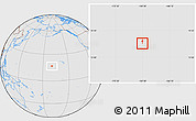 Gray Location Map of Johnston Atoll, lighten, desaturated