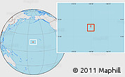 Gray Location Map of Johnston Atoll, lighten, semi-desaturated, land only