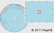 Gray Location Map of Johnston Atoll