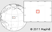 Satellite Location Map of Johnston Atoll, blank outside