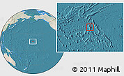 Satellite Location Map of Johnston Atoll, lighten, land only