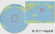 Savanna Style Location Map of Johnston Atoll, within the entire continent
