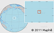 Savanna Style Location Map of Johnston Atoll, gray outside