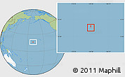 Savanna Style Location Map of Johnston Atoll, highlighted continent