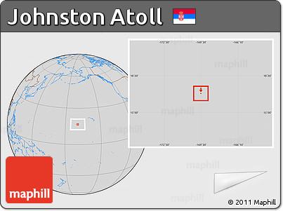 Savanna Style Location Map of Johnston Atoll, lighten, desaturated