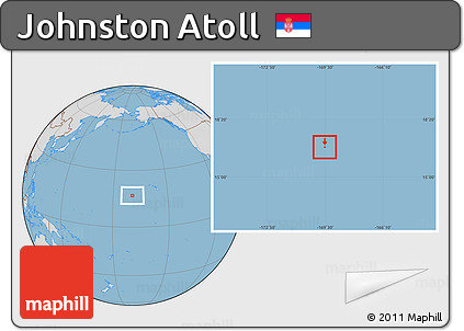 Savanna Style Location Map of Johnston Atoll, lighten, desaturated, land only