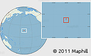 Savanna Style Location Map of Johnston Atoll, lighten, land only