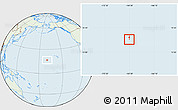 Savanna Style Location Map of Johnston Atoll, lighten