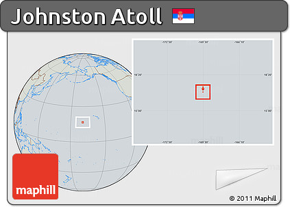Savanna Style Location Map of Johnston Atoll, lighten, semi-desaturated