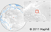 Shaded Relief Location Map of Johnston Atoll, lighten, desaturated