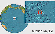Shaded Relief Location Map of Johnston Atoll, satellite outside