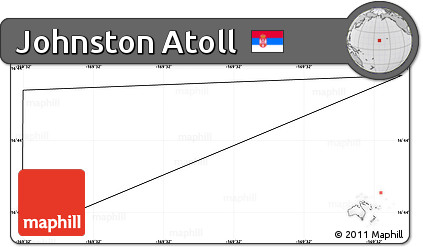 Blank Simple Map of Johnston Atoll, cropped outside