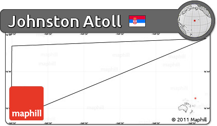 Blank Simple Map of Johnston Atoll, cropped outside, no labels