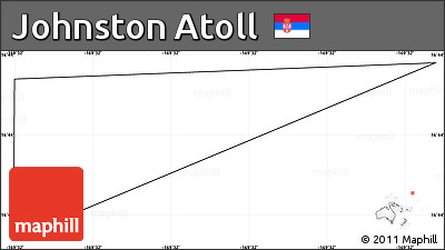 Blank Simple Map of Johnston Atoll, no labels