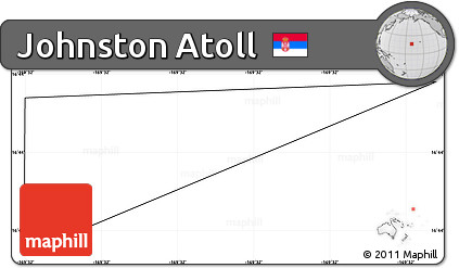 Blank Simple Map of Johnston Atoll, no labels