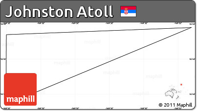 Blank Simple Map of Johnston Atoll, no labels