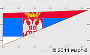 Flag Simple Map of Johnston Atoll, flag centered