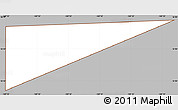Gray Simple Map of Johnston Atoll, cropped outside