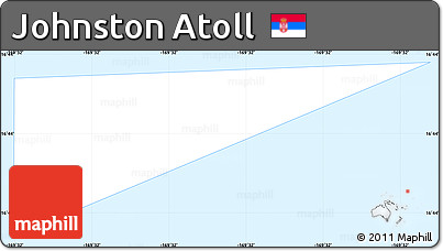 Gray Simple Map of Johnston Atoll, single color outside