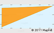 Political Simple Map of Johnston Atoll, single color outside