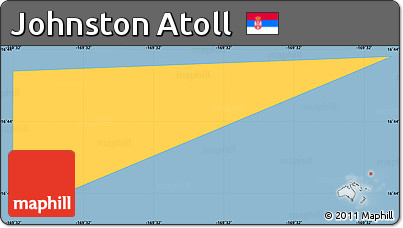 Savanna Style Simple Map of Johnston Atoll