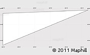 Silver Style Simple Map of Johnston Atoll, cropped outside