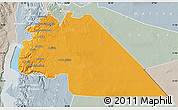 Political Map of Amman, lighten, semi-desaturated