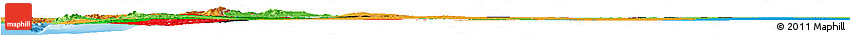 Flag Horizon Map of Jordan, political outside, flag centered