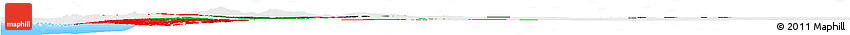 Flag Horizon Map of Jordan, single color outside, bathymetry sea