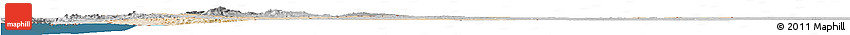 Satellite Horizon Map of Jordan, desaturated, land only