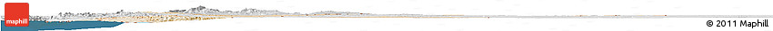 Satellite Horizon Map of Jordan, lighten, desaturated, land only