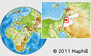 Physical Location Map of Karak, highlighted country