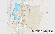 Shaded Relief Map of Karak, lighten