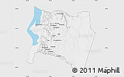 Silver Style Map of Karak, single color outside