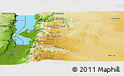 Physical Panoramic Map of Karak