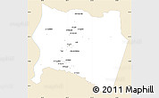 Classic Style Simple Map of Karak, single color outside