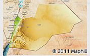Physical 3D Map of Ma-an, satellite outside