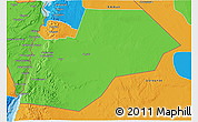 Political 3D Map of Ma-an