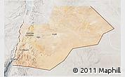 Satellite 3D Map of Ma-an, lighten, semi-desaturated