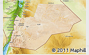 Satellite 3D Map of Ma-an, physical outside