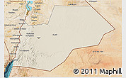 Shaded Relief 3D Map of Ma-an, satellite outside